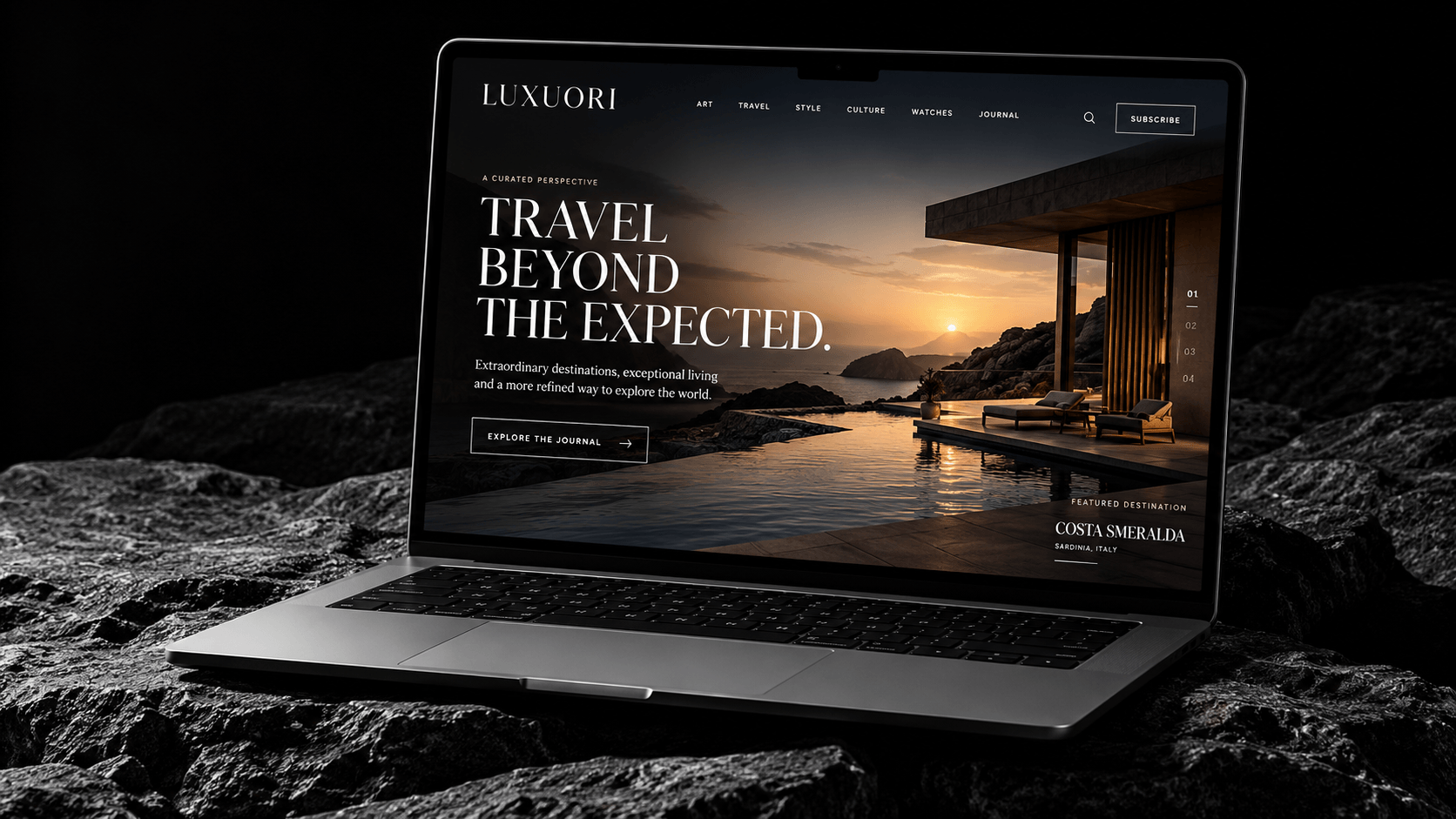 Luxuori website project by Kapital 7 Media